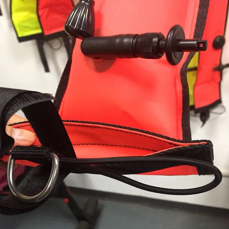 210D Nylon Automatic Seal Safety Signal Diving Mark Diving Buoy, Size:180 x 18cm(Fluorescent Red)