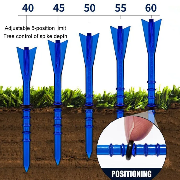 30pcs /Box PGM QT025 Golf Tee Limit Ball Studs With Adjustable Height of 83mm(Blue)