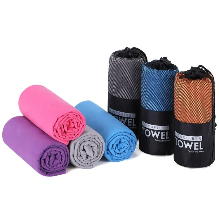 Absorbent Quick Dry Sports Towel Microfiber Bath Towel 76x152cm(Pink Square Mesh Bag)