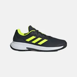 Adidas Gamecourt 2.0 Men's Tennis Shoes -Carbon/Lucid Lemon/Cloud White