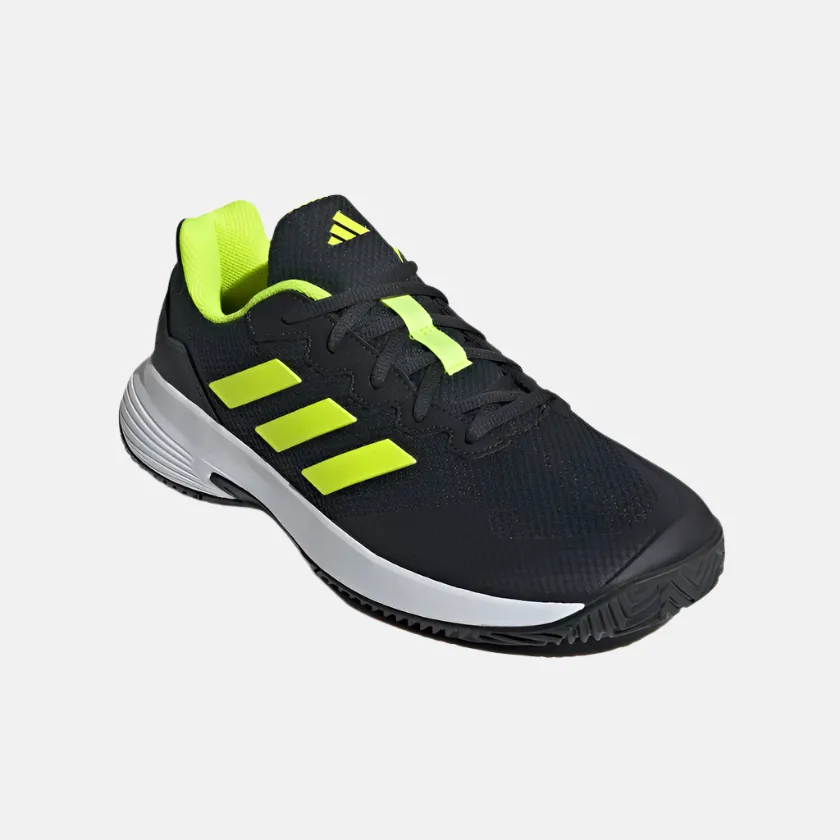 Adidas Gamecourt 2.0 Men's Tennis Shoes -Carbon/Lucid Lemon/Cloud White