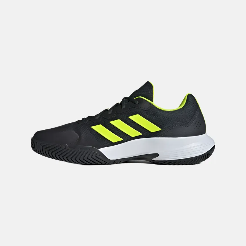 Adidas Gamecourt 2.0 Men's Tennis Shoes -Carbon/Lucid Lemon/Cloud White