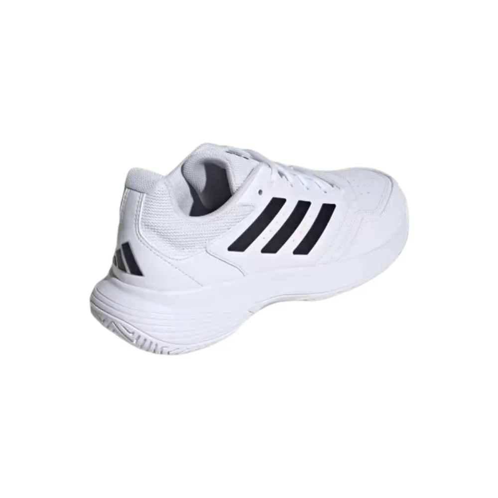 Adidas Men's GameCourt 2 All Court Tennis Shoe (Cloud White/Core Black/Cloud White)