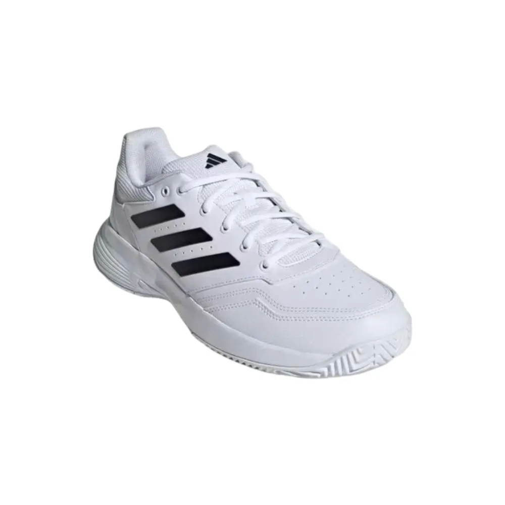 Adidas Men's GameCourt 2 All Court Tennis Shoe (Cloud White/Core Black/Cloud White)