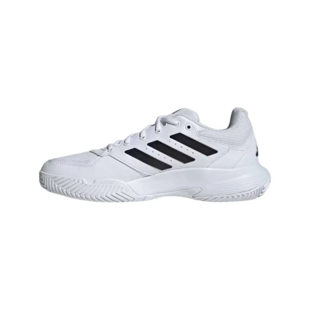 Adidas Men's GameCourt 2 All Court Tennis Shoe (Cloud White/Core Black/Cloud White)