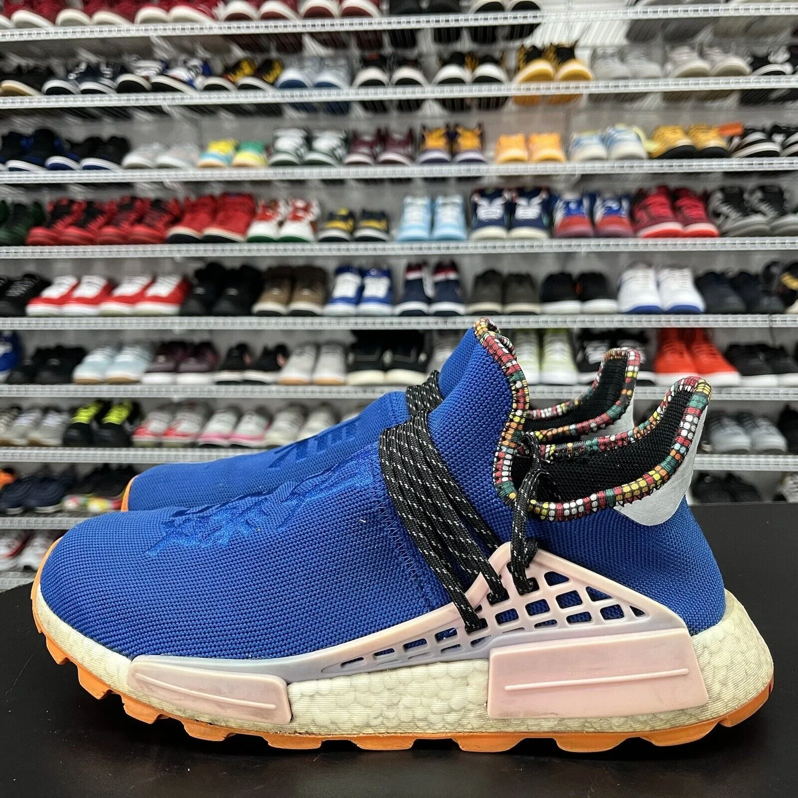 Adidas NMD Hu Pharrell Inspiration Pack Powder Blue EE7579 Men Size 11 No Insole