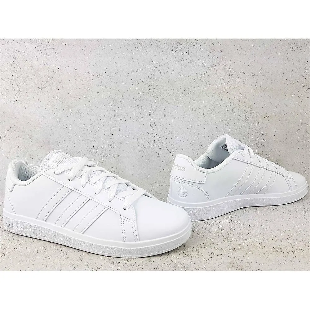 .Adidas Youth Grand Court 2.0 K - FTWHITE/FTWHITE/GREONE - (FZ6158) - GAN - R2L14