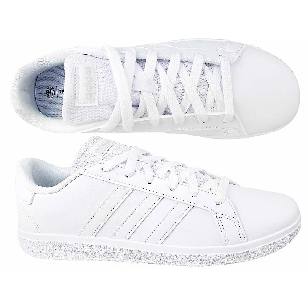 .Adidas Youth Grand Court 2.0 K - FTWHITE/FTWHITE/GREONE - (FZ6158) - GAN - R2L14