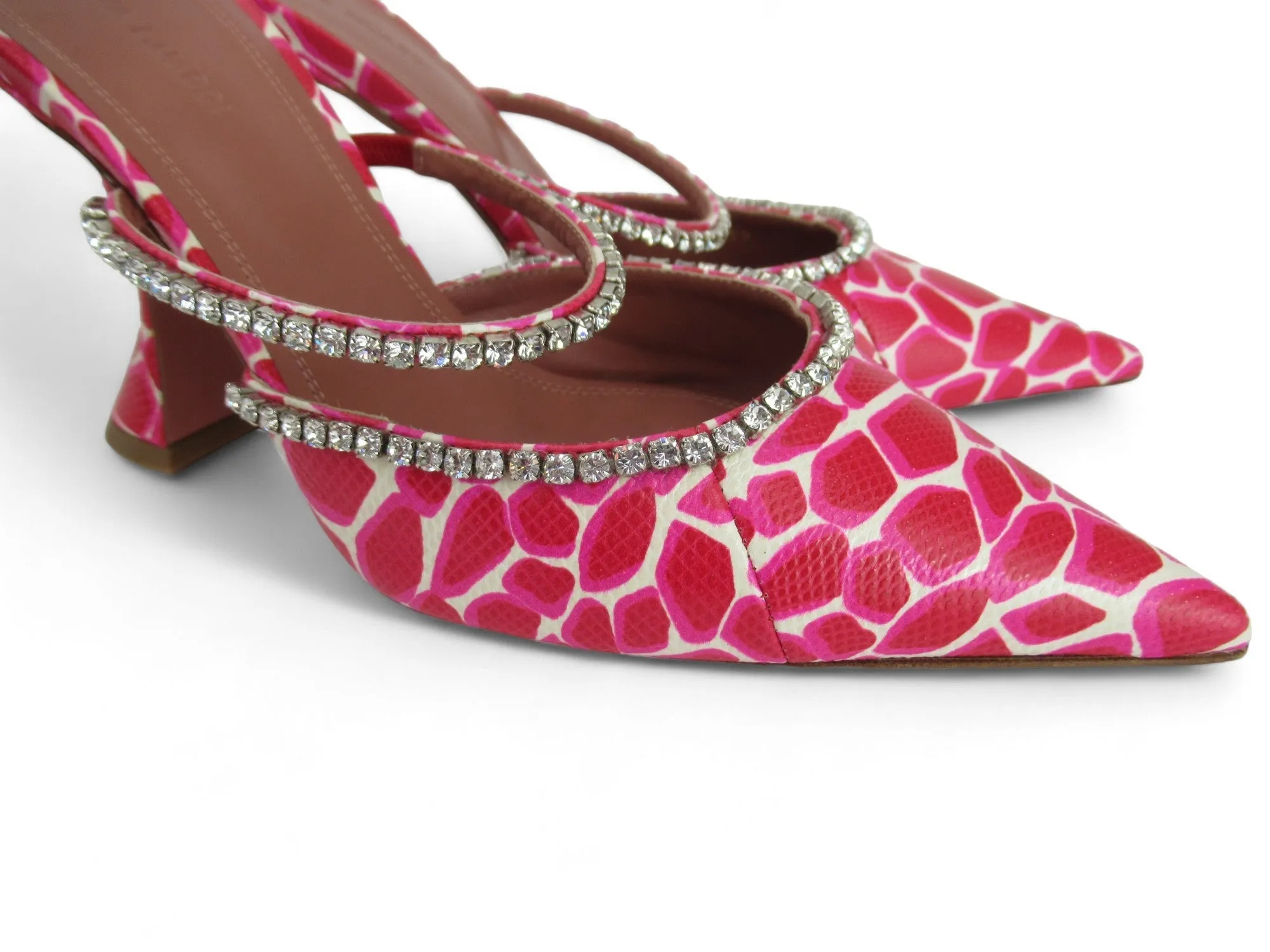 Amina Muaddi UK 6 Pink Court Shoes Womenswear| Preloved