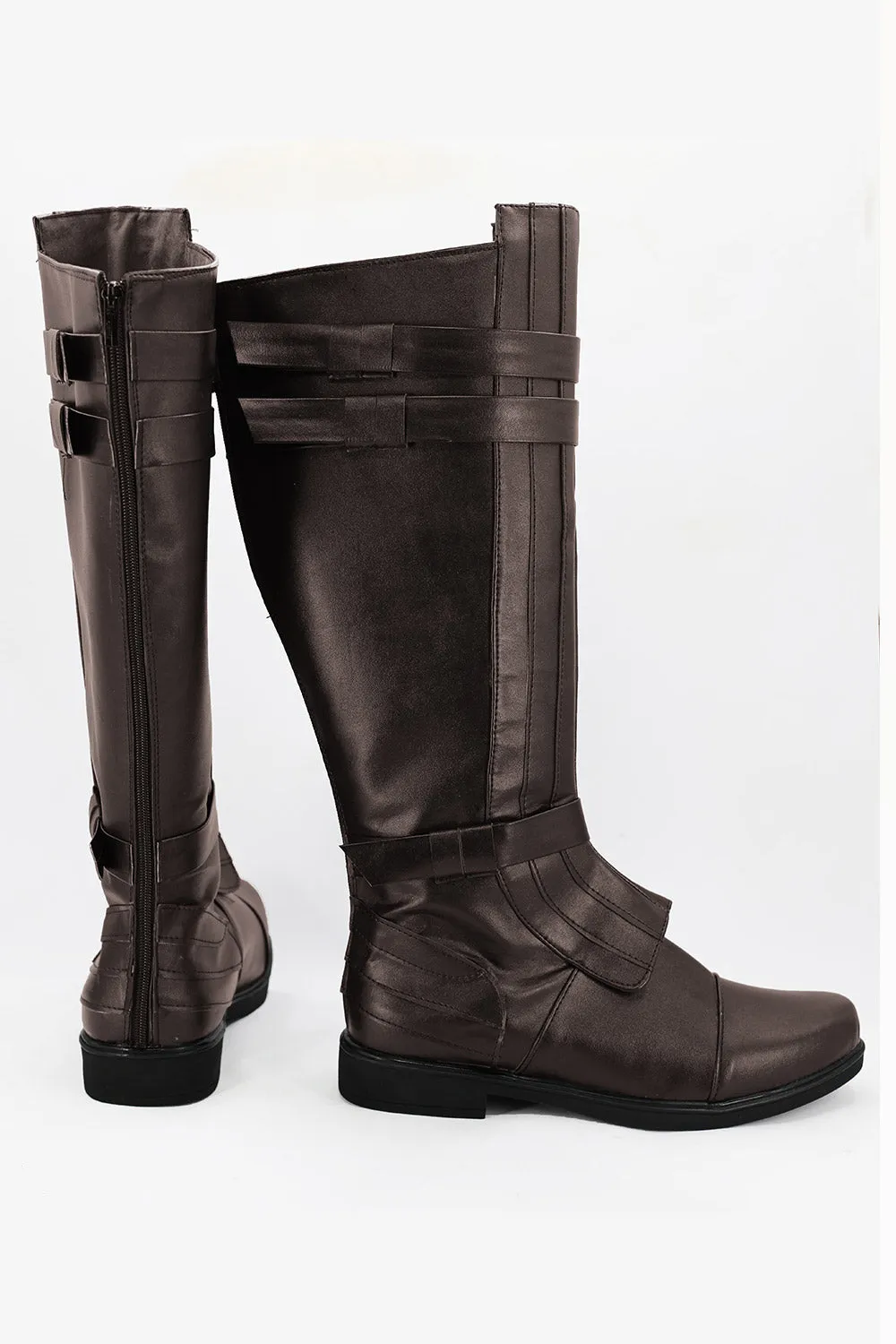 Anakin Skywalker Brown Boots Cosplay Shoes