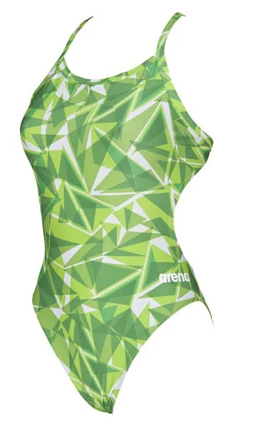 ARENA Women's Shattered Glass Challenged Back One Piece Swimsuit