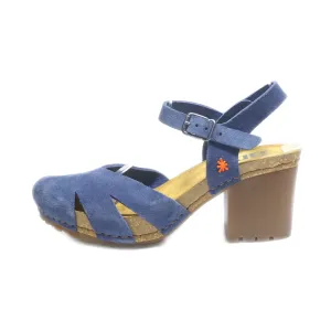 Art High-Heel Shoes Suede Blue Colour For Women