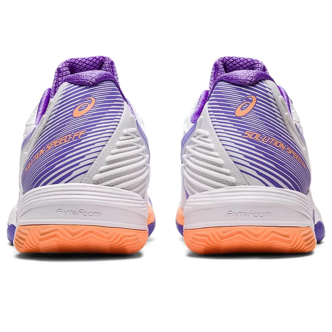 Asics Solution Speed FF 2 White/Amethyst  Clay Women's Tennis Shoes