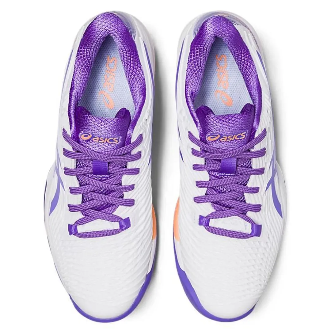 Asics Solution Speed FF 2 White/Amethyst  Clay Women's Tennis Shoes