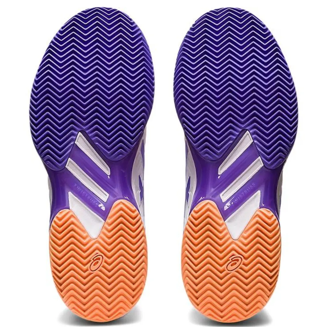 Asics Solution Speed FF 2 White/Amethyst  Clay Women's Tennis Shoes