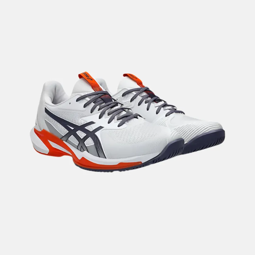 Asics Solution Speed FF 3 Men Tennis Shoes -White/Greyish Purple