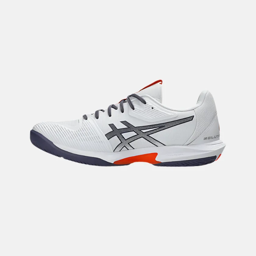 Asics Solution Speed FF 3 Men Tennis Shoes -White/Greyish Purple