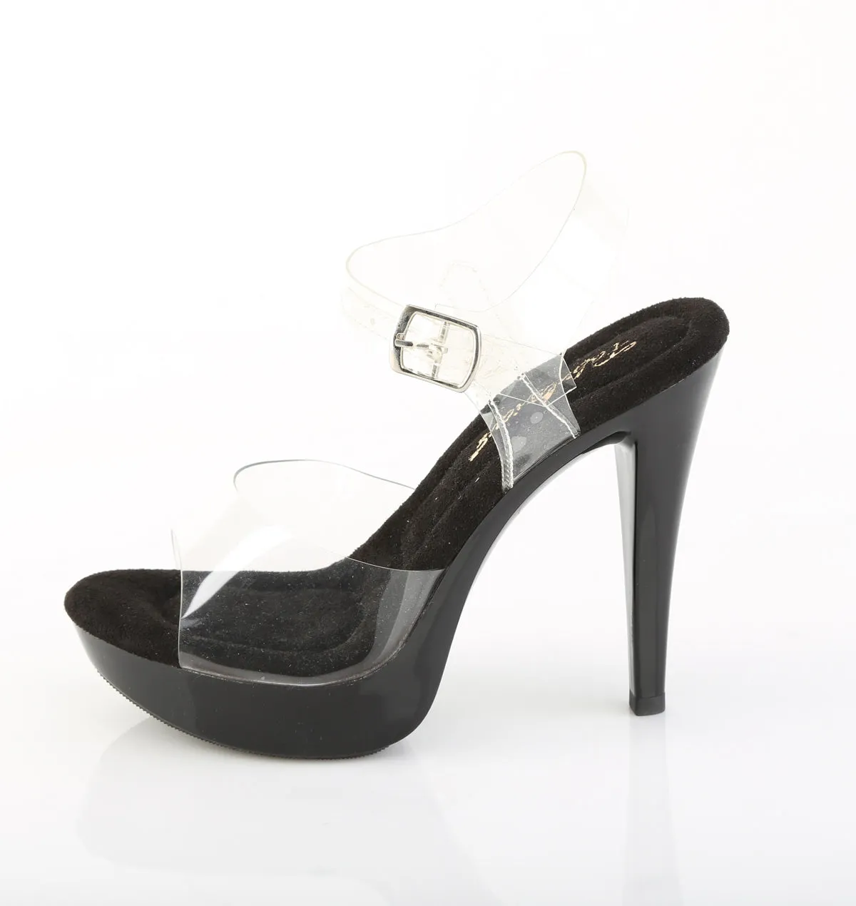 Black Platform Sandal Shoe 5-inch Heel COCKTAIL-508-BLK
