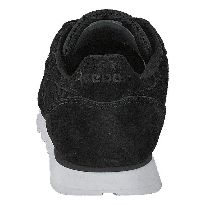 Cl Lthr Woven EMB Black/White