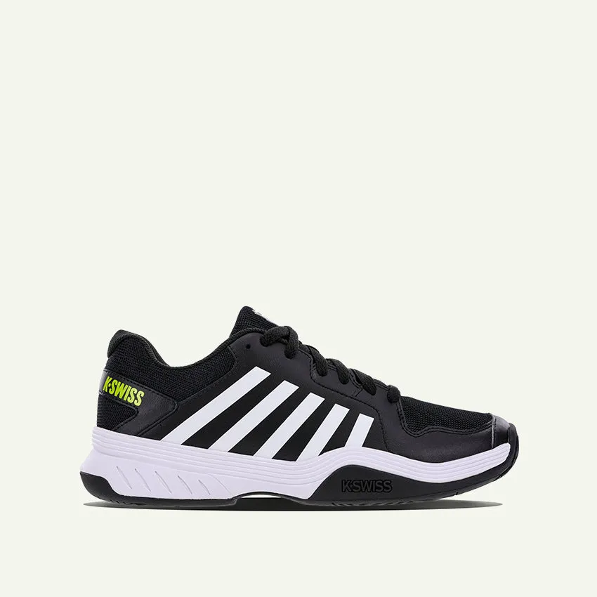 Court Express Pickleball Men's Shoes - Black/White/Evening Primrose