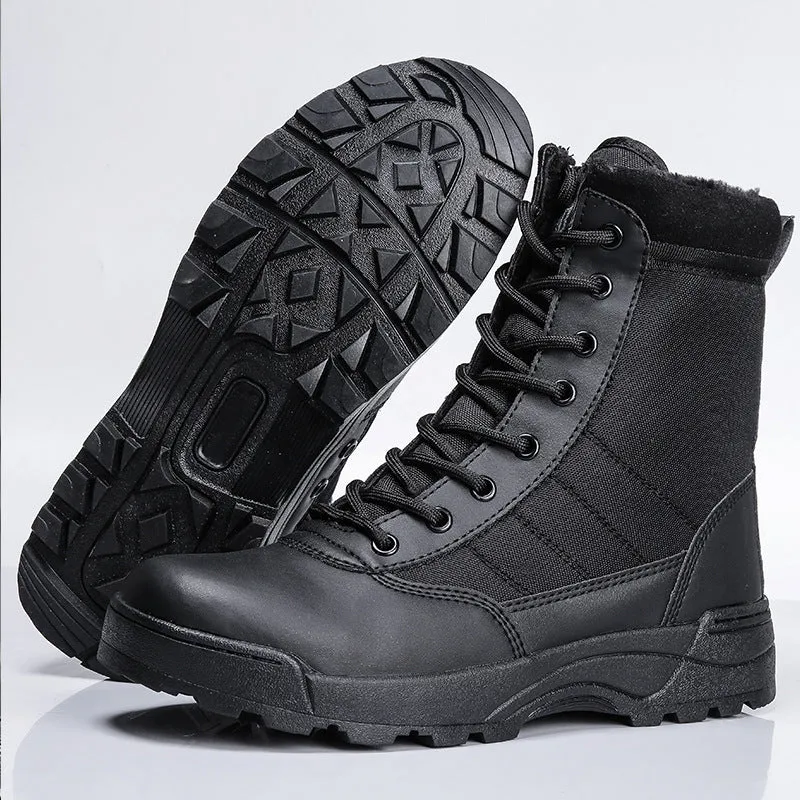 Desert combat boots, land combat boots, hiking shoes