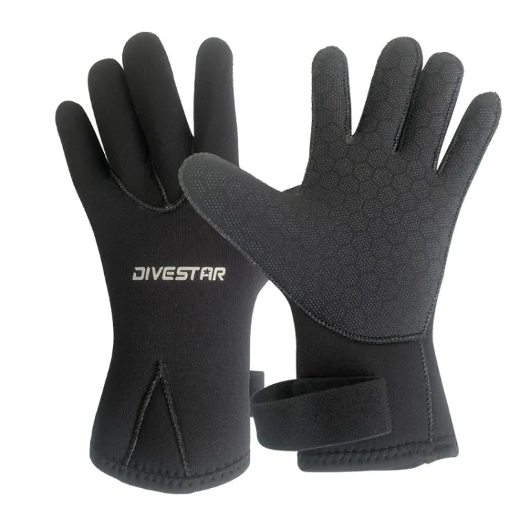 DIVESTAR Diving Gloves Cut & Stab Resistant Sports Gloves, Model: 3mm, Size: XL