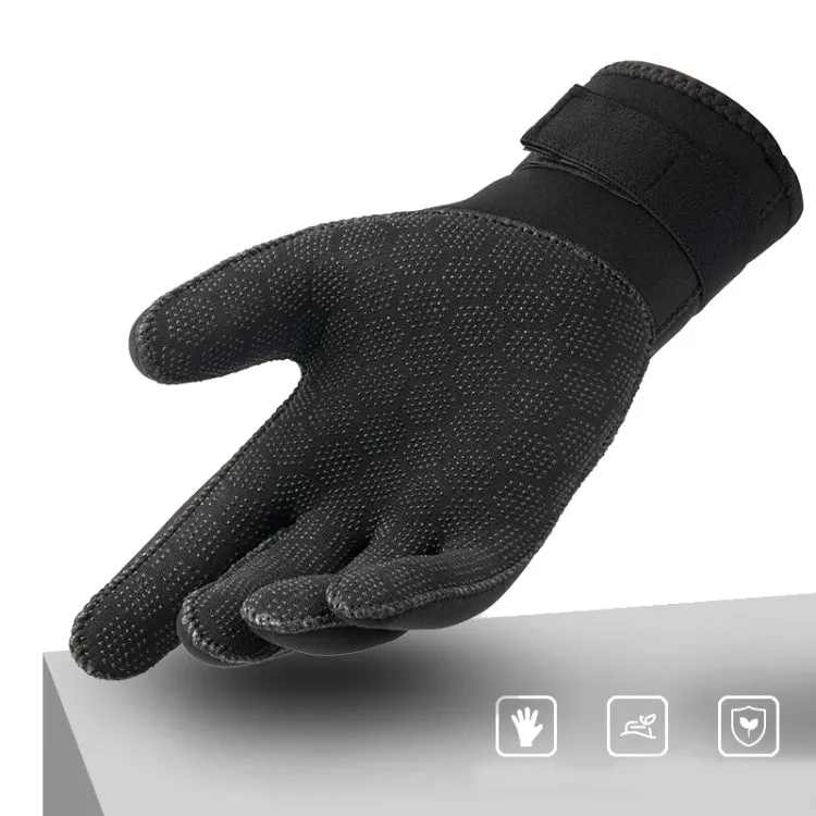 DIVESTAR Diving Gloves Cut & Stab Resistant Sports Gloves, Model: 3mm, Size: XL