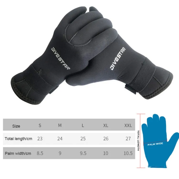 DIVESTAR Diving Gloves Cut & Stab Resistant Sports Gloves, Model: 3mm, Size: XL