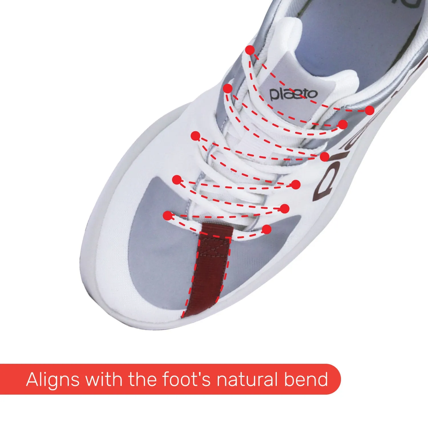 Drift Men's Sports Shoes - White / Red