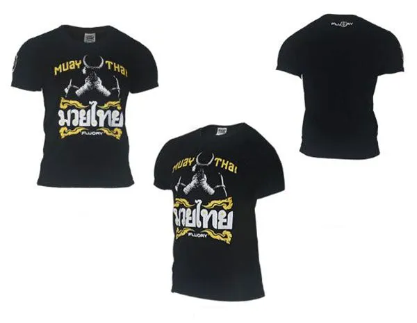 FLUORY TF08 Combat Training T-Shirt Junior XXXS-M Black