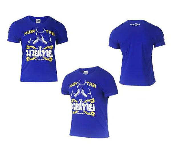 FLUORY TF08 Combat Training T-Shirt Junior XXXS-M Blue