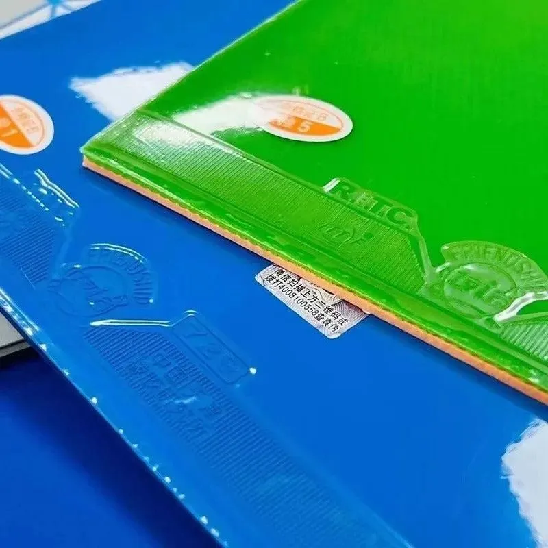Friendship 729 Cross Green or Blue Colored Table Tennis Rubber