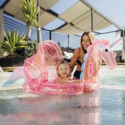 FUNBABY® CLEAR PINK GLITTER UNICORN