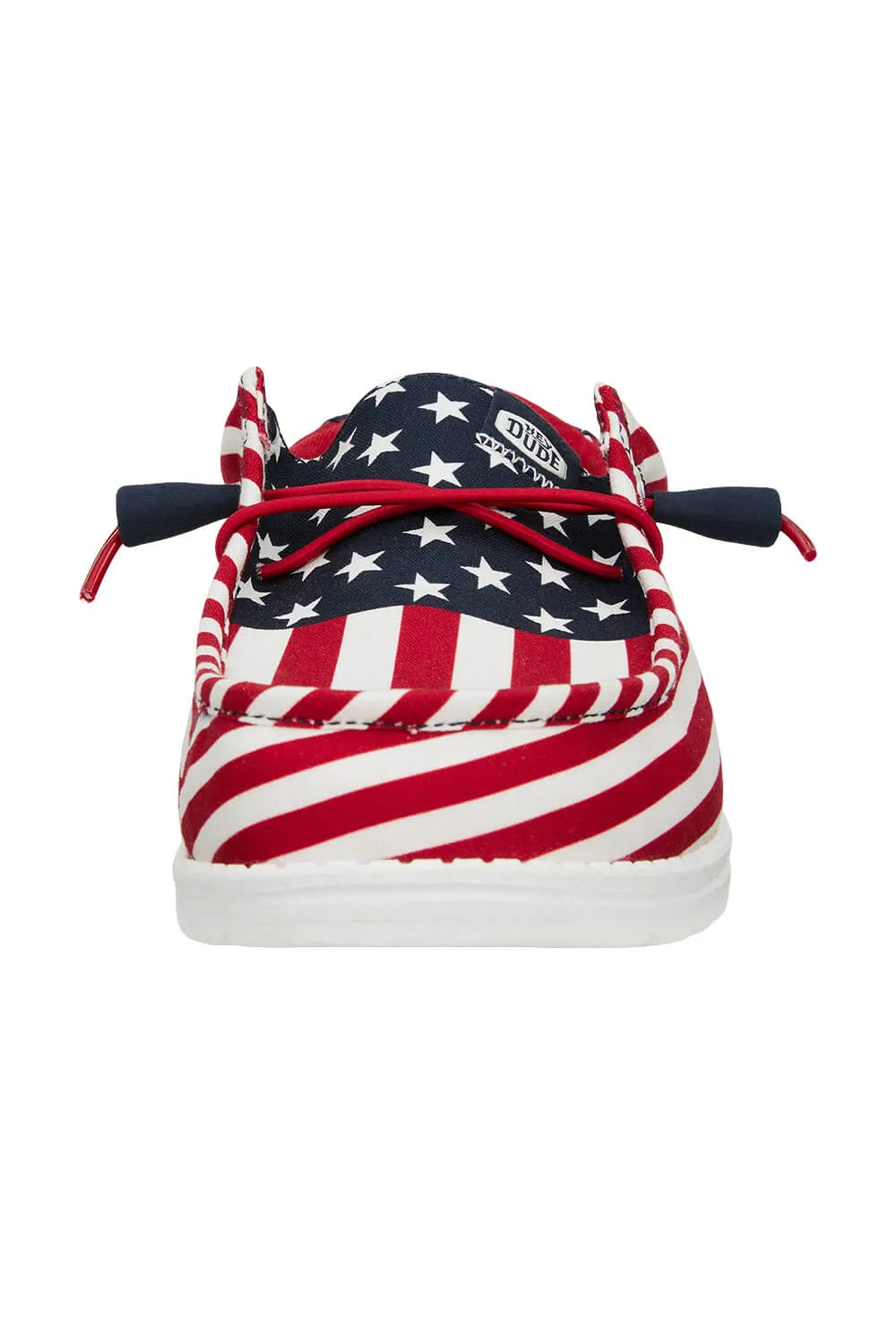HEYDUDE Men’s Wally Americana Shoes in American Flag | 40687-9CW