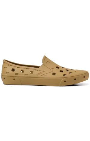 (Hf8Bae) Slip On Trk Shoes   Mustard Gold
