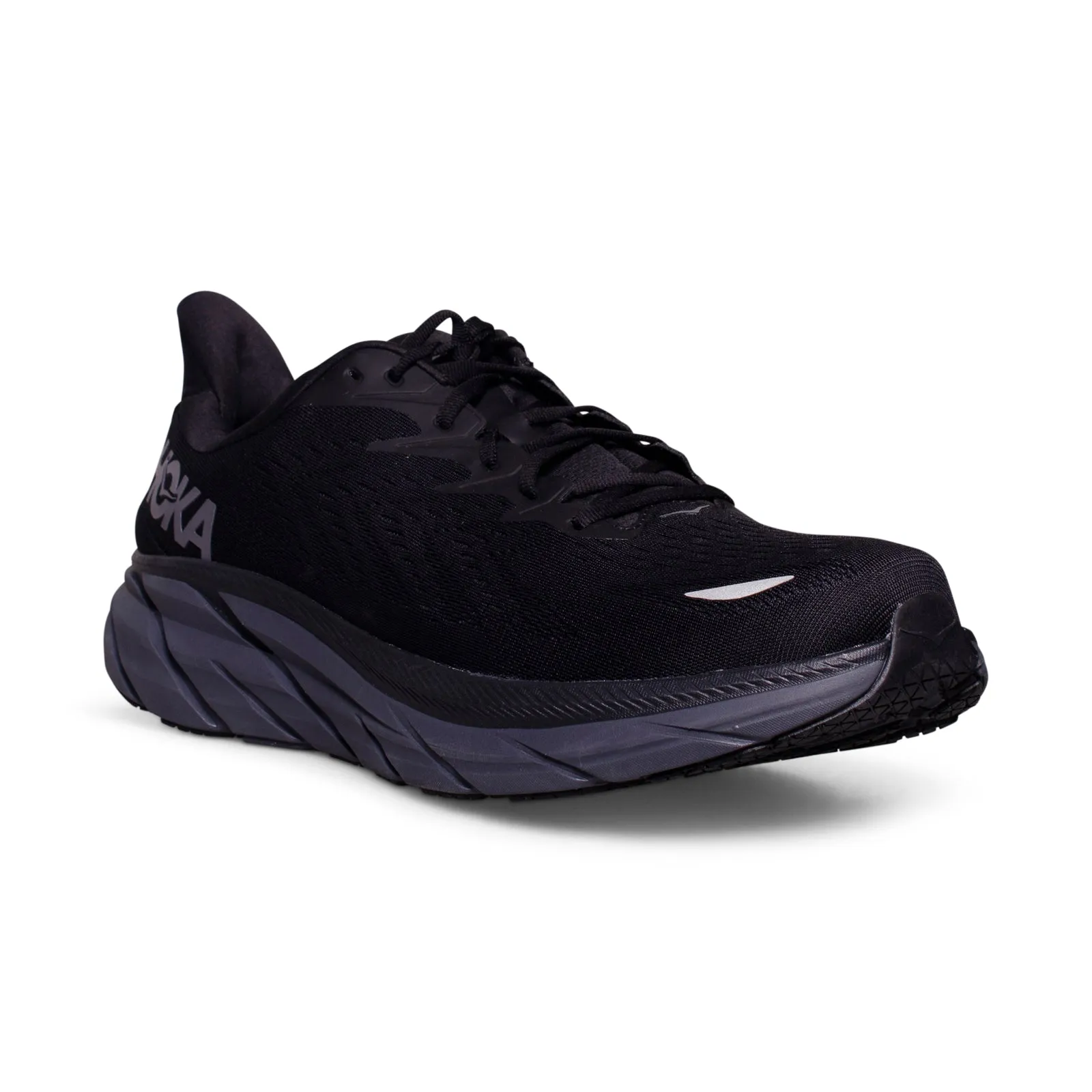 Hoka One One Clifton 8 Black / Black Running Shoes - Men's