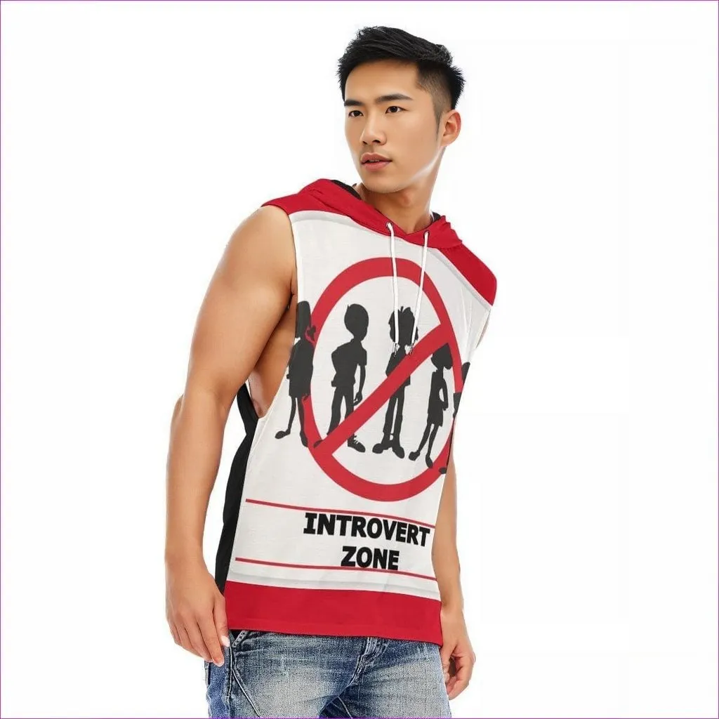 Introvert Zone Men’s Hooded Tank Top