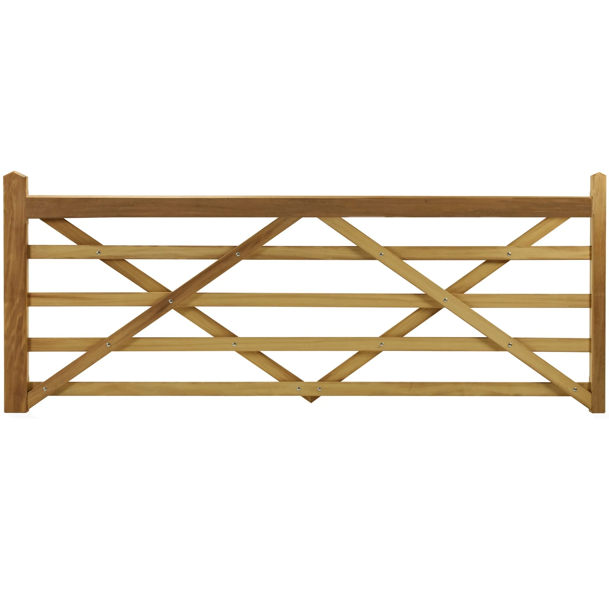 Iroko 5 Bar Entrance Gate
