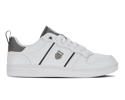 K-Swiss Men's Lozan Match Lth White Black Gunmetal Shoes