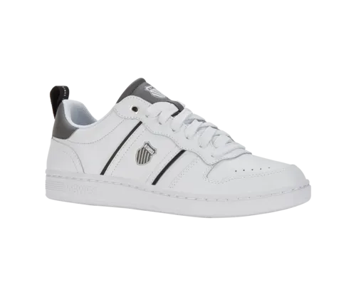 K-Swiss Men's Lozan Match Lth White Black Gunmetal Shoes