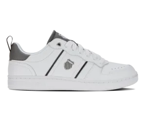 K-Swiss Men's Lozan Match Lth White Black Gunmetal Shoes