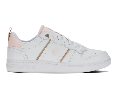 K-Swiss Women's Lozan Match Lth White Heavenly Pink Irish Cream Shoes
