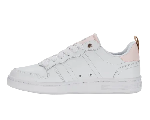 K-Swiss Women's Lozan Match Lth White Heavenly Pink Irish Cream Shoes