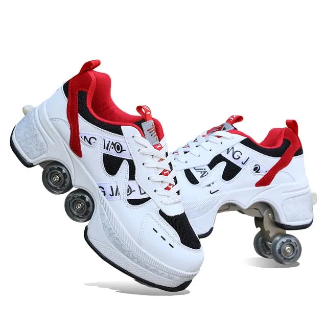 LJ47-Deformation Roller Skate Shoes