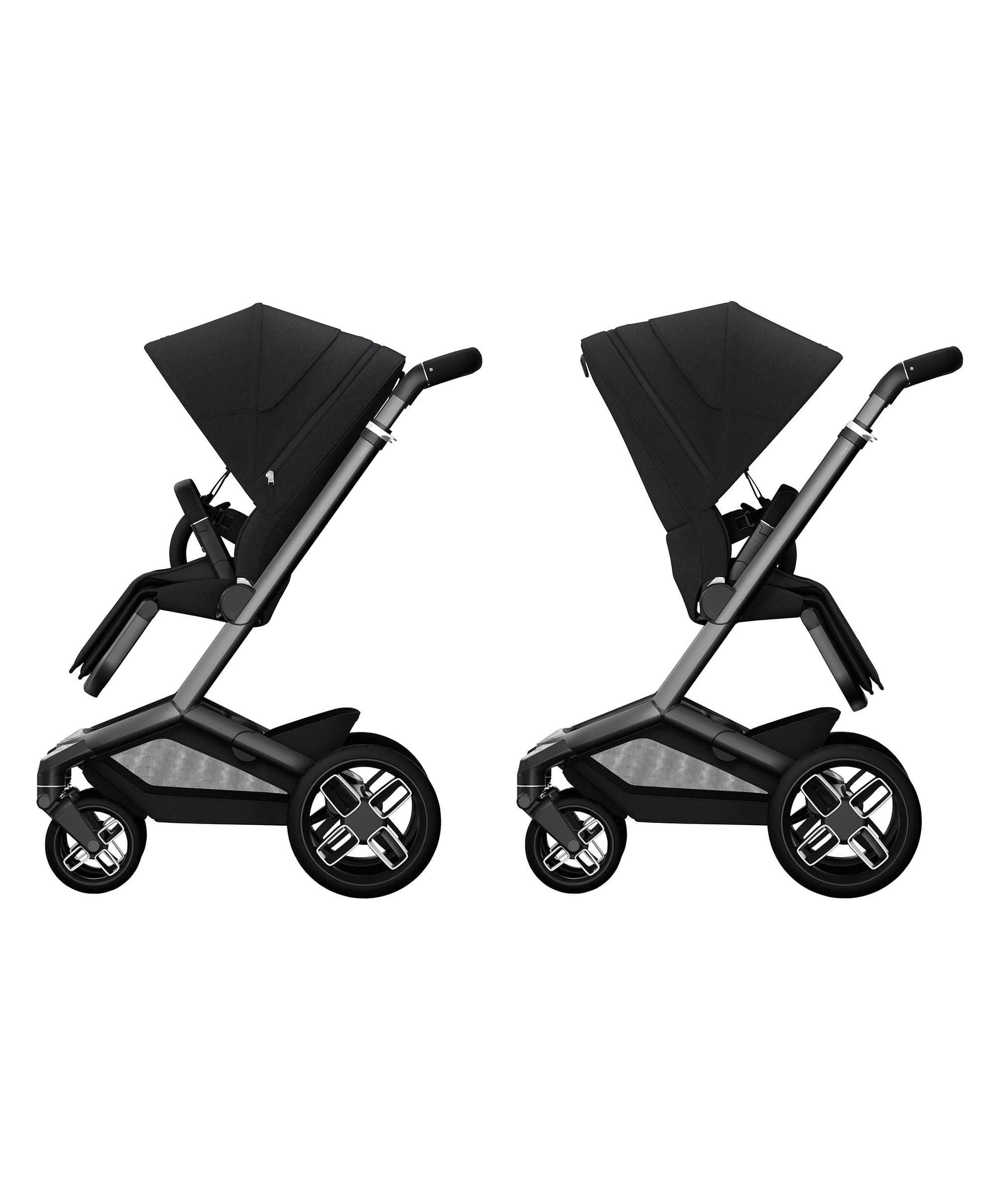 Maxi Cosi Fame Pushchair Essential Bundle – Twillic Black with Black Wheels