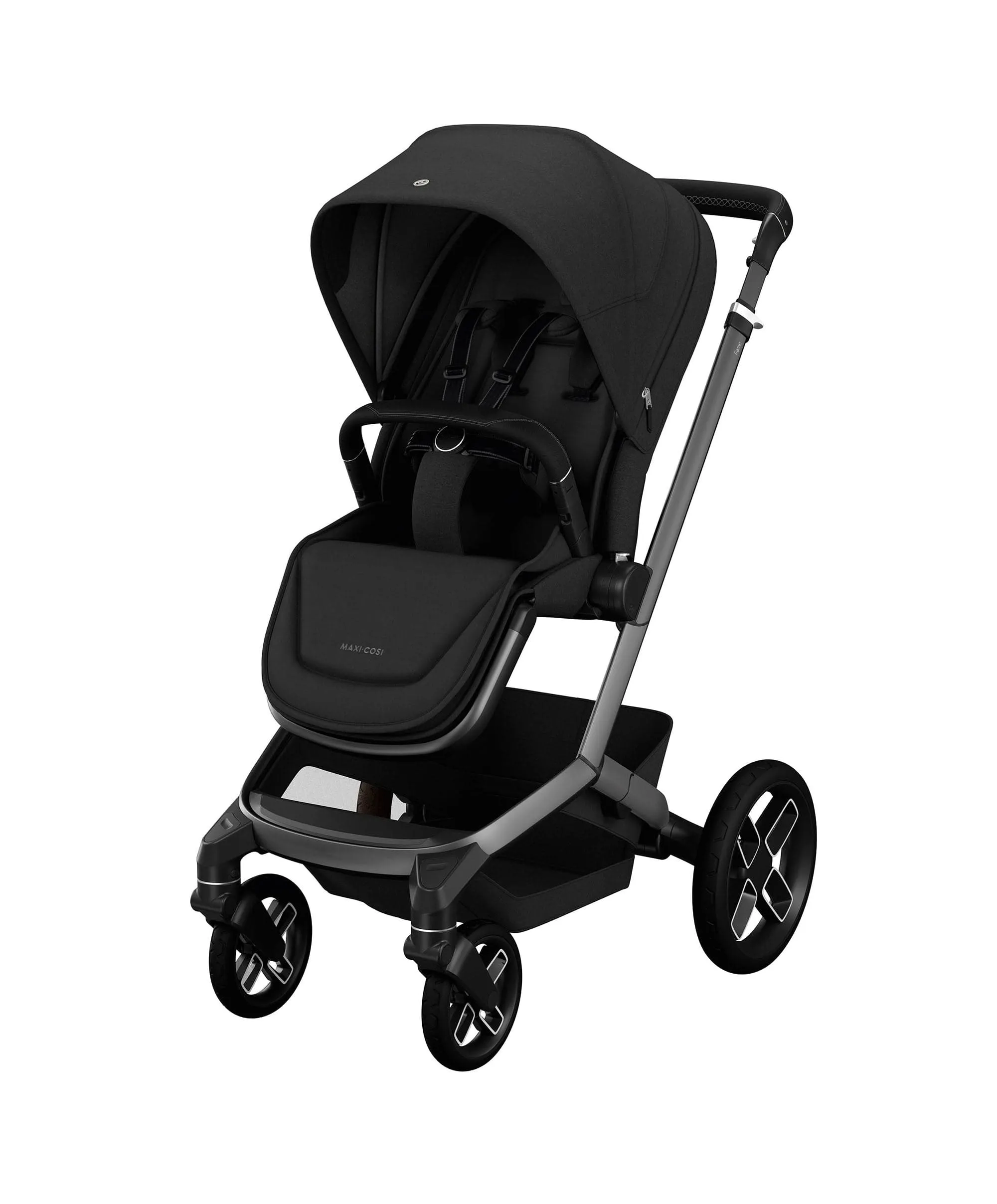 Maxi Cosi Fame Pushchair Essential Bundle – Twillic Black with Black Wheels