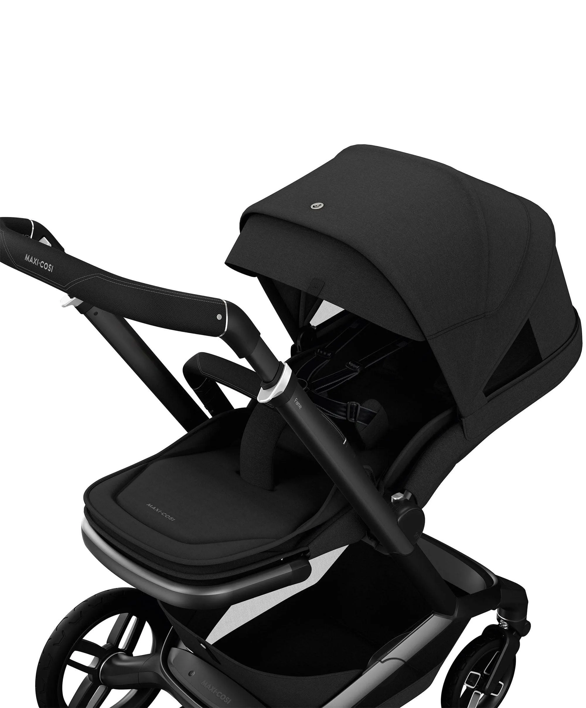 Maxi Cosi Fame Pushchair Essential Bundle – Twillic Black with Black Wheels