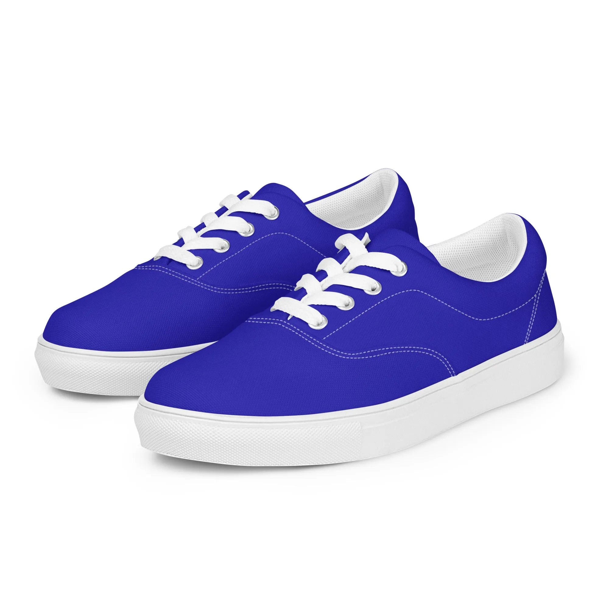 Men’s Royal Blue lace-up canvas shoes, Royal Blue Casual Shoes