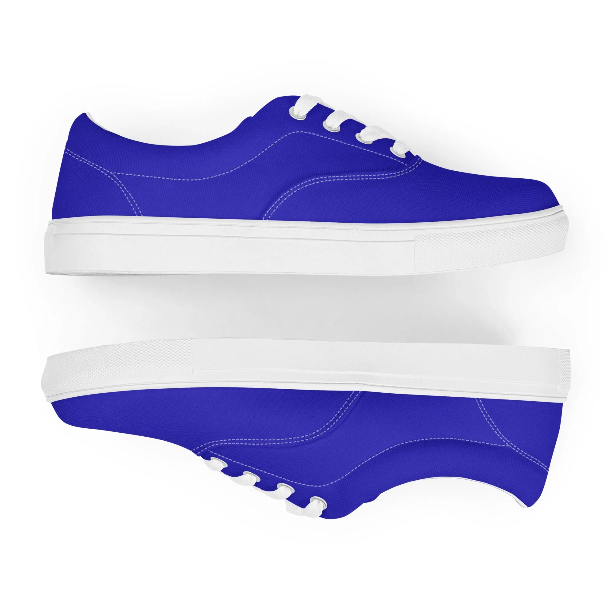 Men’s Royal Blue lace-up canvas shoes, Royal Blue Casual Shoes
