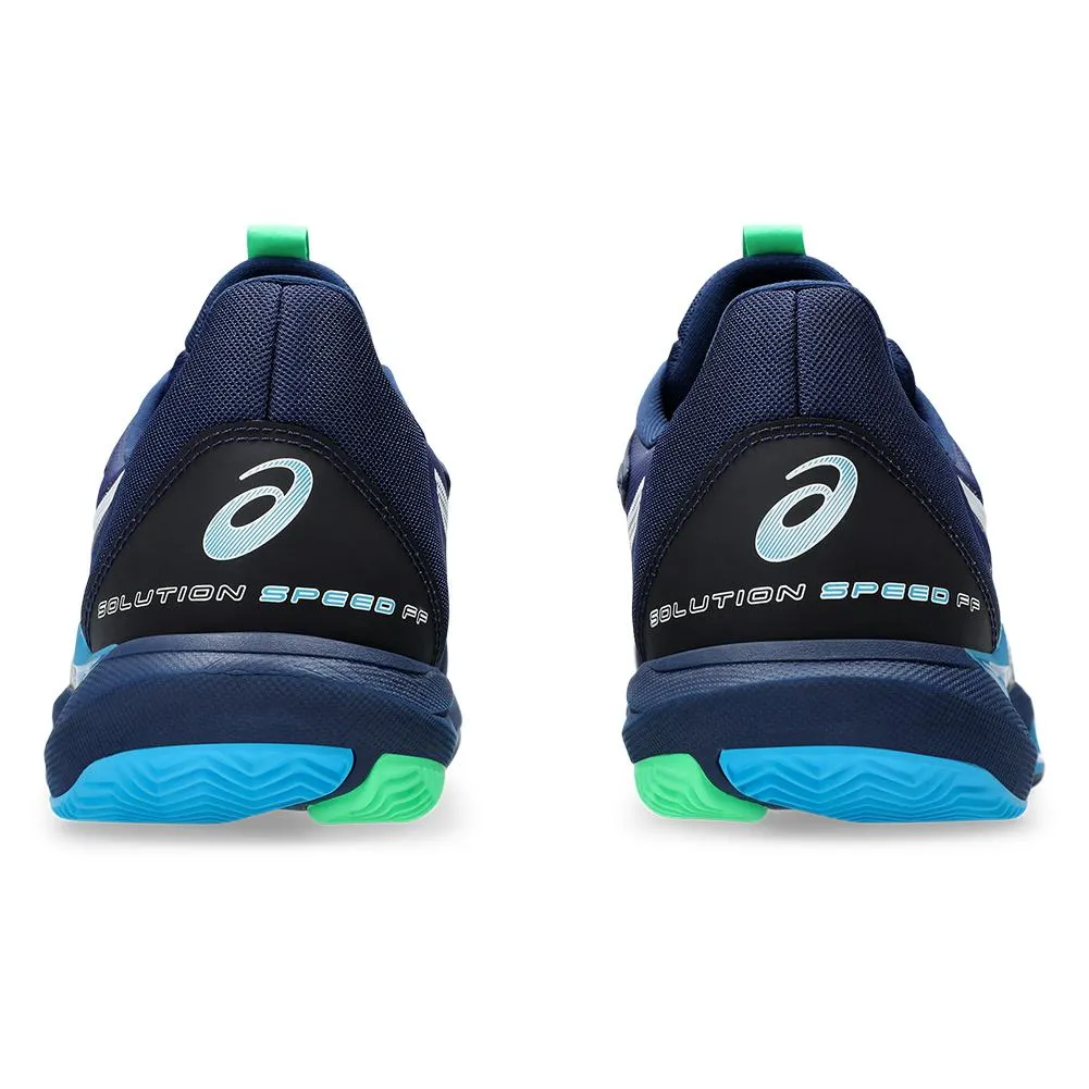 Mens Solution Speed FF 3 Clay Tennis Shoes Blue Expanse and White